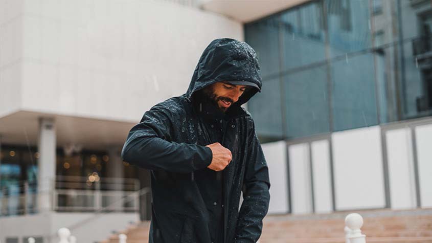 Man with jacket